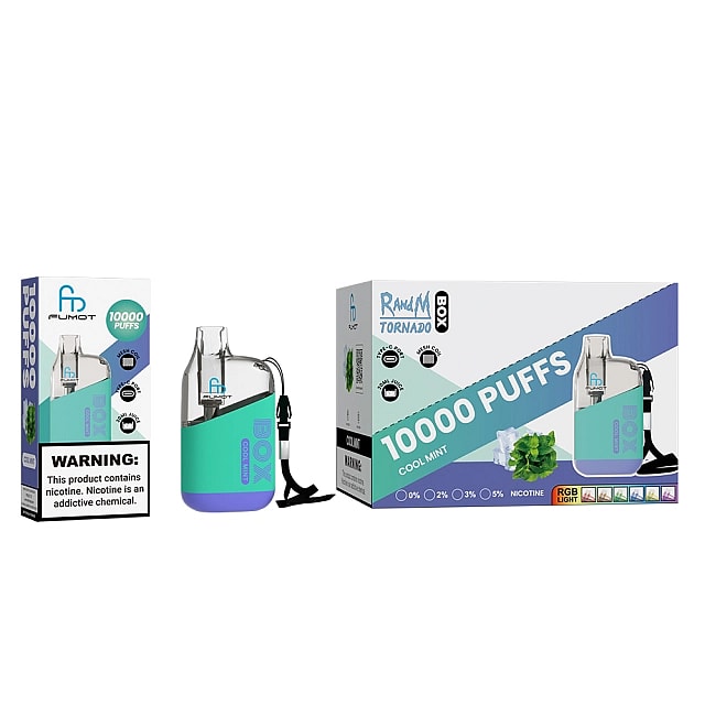 RandM Tornado Box 10000 Puffs 2% 5% Nicotine Rechargeable Disposable vape