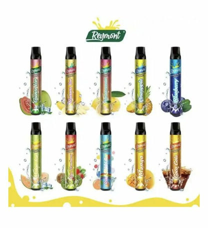 Reymont Disposable Pod Device 1688 Puff (Mouth To Lung) 2ml 20mg OFFER PRICE-850mAh Battery, Multiple Nicotine 20 Flavors