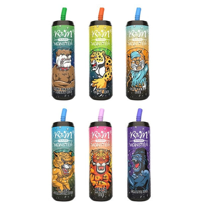 R&M Monster 7000 Puffs  5% Nicotine Rechargeable Disposable vape