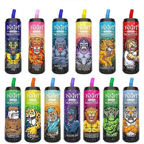 R&M Monster 7000 Puffs  5% Nicotine Rechargeable Disposable vape