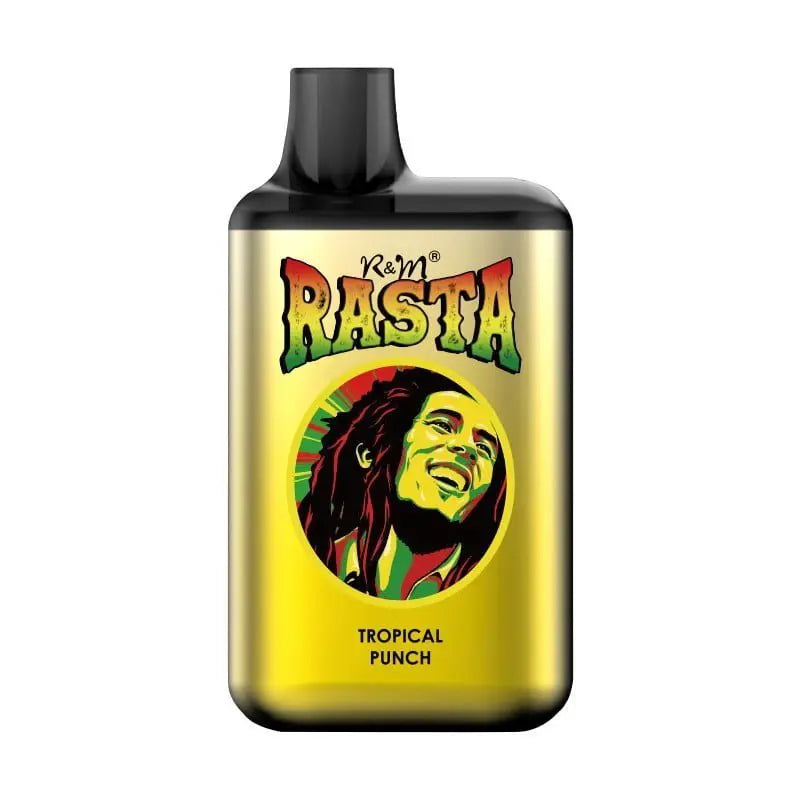 R&M Rasta 5500 Puffs 5% nicotine vape rechargeable disposable e cigarette