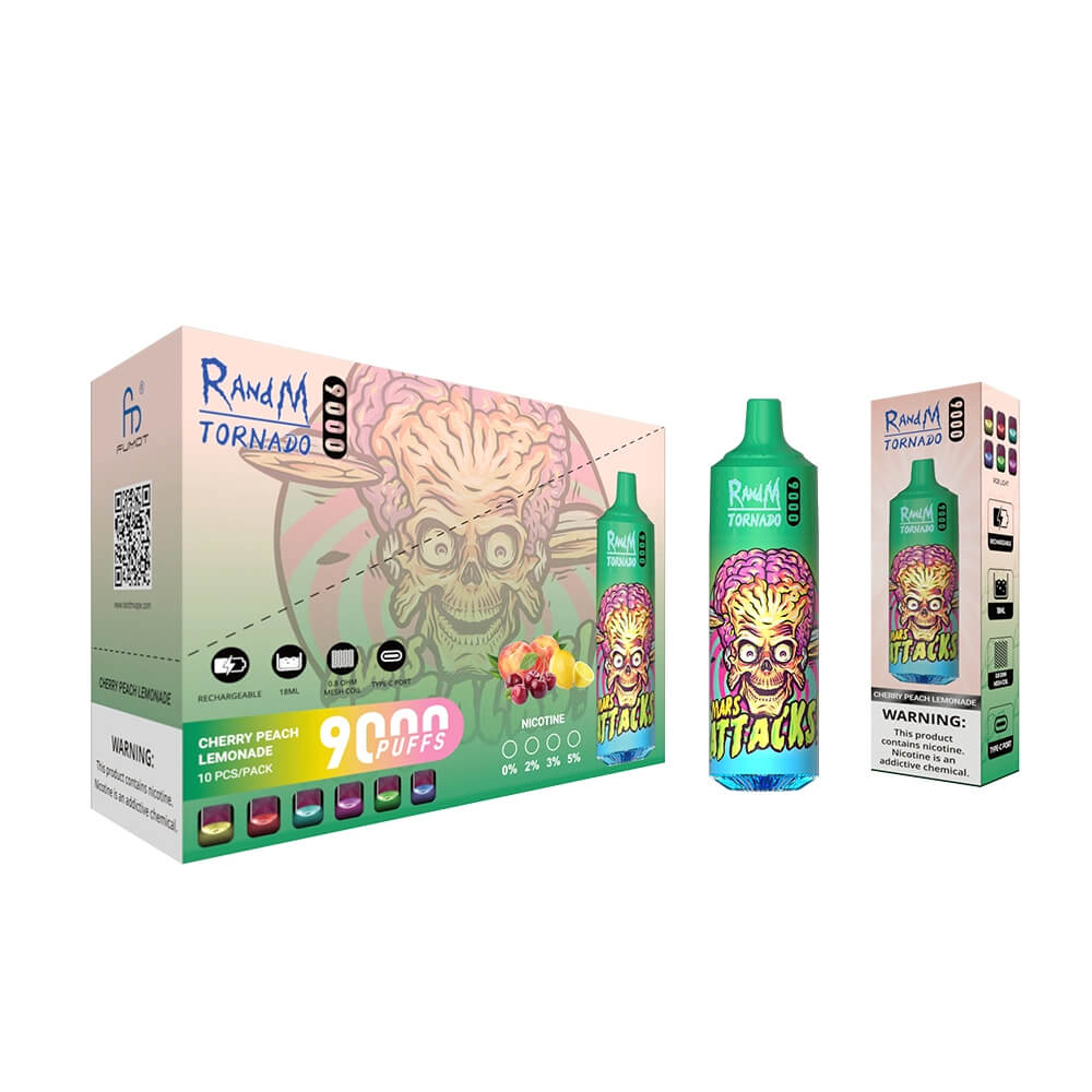 FUMOT RandM Tornado 9000 puff Disposable Vape 18ML 850mAh 43 Flavors In Sales.