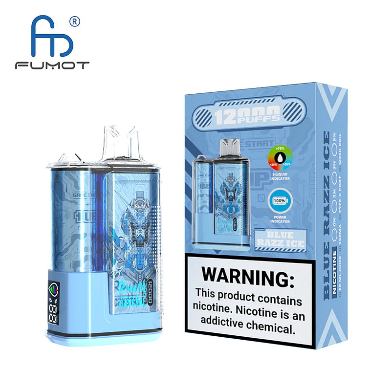 RandM Crystal 12000 Puffs 2% 5% Nicotine LED display Disposable E Cigarettes