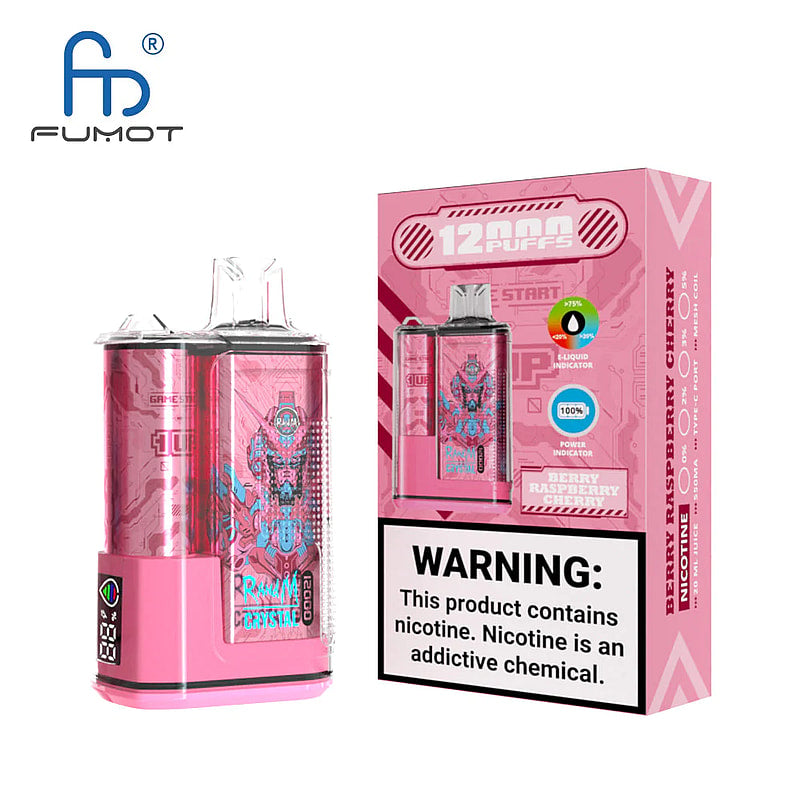 RandM Crystal 12000 Puffs 2% 5% Nicotine LED display Disposable E Cigarettes