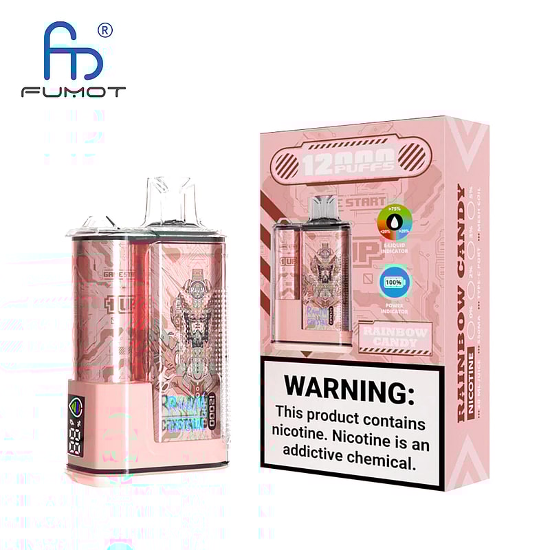 RandM Crystal 12000 Puffs 2% 5% Nicotine LED display Disposable E Cigarettes