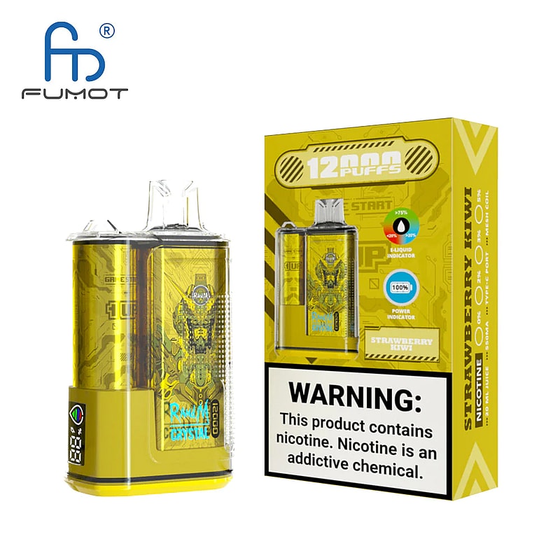 RandM Crystal 12000 Puffs 2% 5% Nicotine LED display Disposable E Cigarettes
