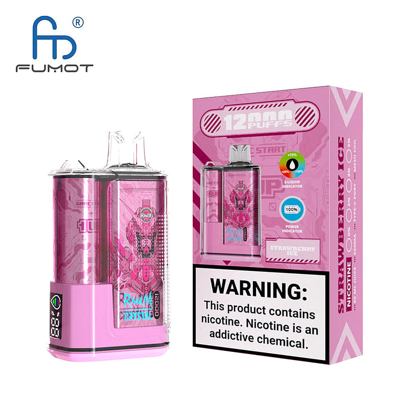 RandM Crystal 12000 Puffs 2% 5% Nicotine LED display Disposable E Cigarettes
