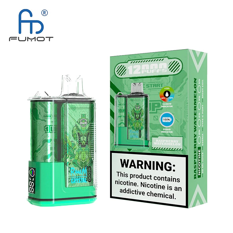RandM Crystal 12000 Puffs 2% 5% Nicotine LED display Disposable E Cigarettes