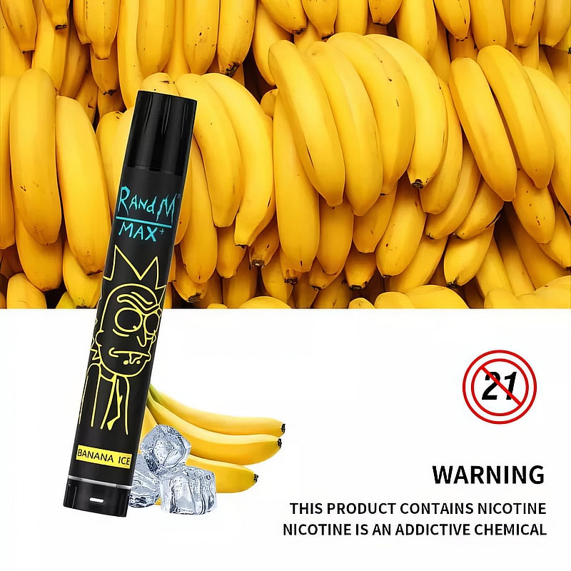 RandM Max+ 1700 Puffs 0% 2% 3% 5% Nicotine Rechargeable Disposable vape