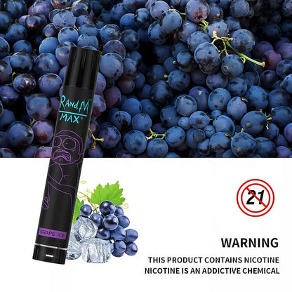 RandM Max+ 1700 Puffs 0% 2% 3% 5% Nicotine Rechargeable Disposable vape
