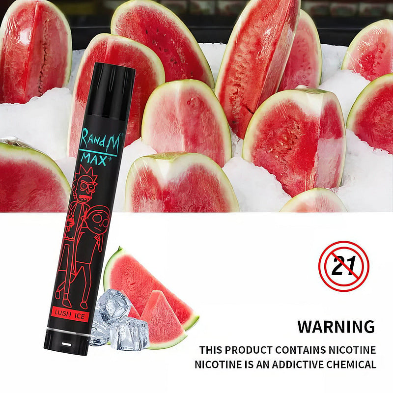 RandM Max+ 1700 Puffs 0% 2% 3% 5% Nicotine Rechargeable Disposable vape