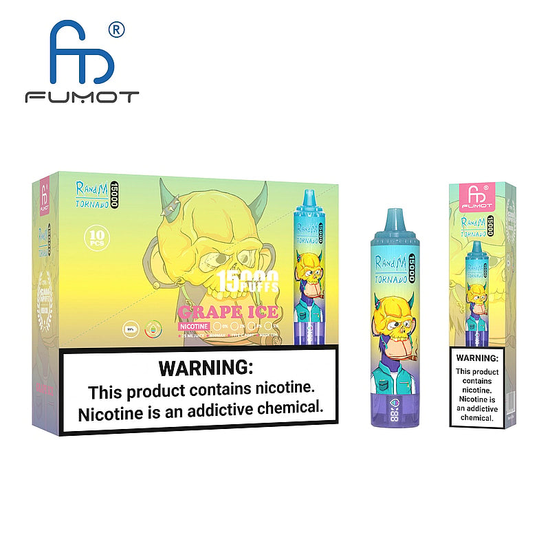 RandM Tornado 15000 Puffs 2% 5% Nicotine LED display Disposable E Cigarettes