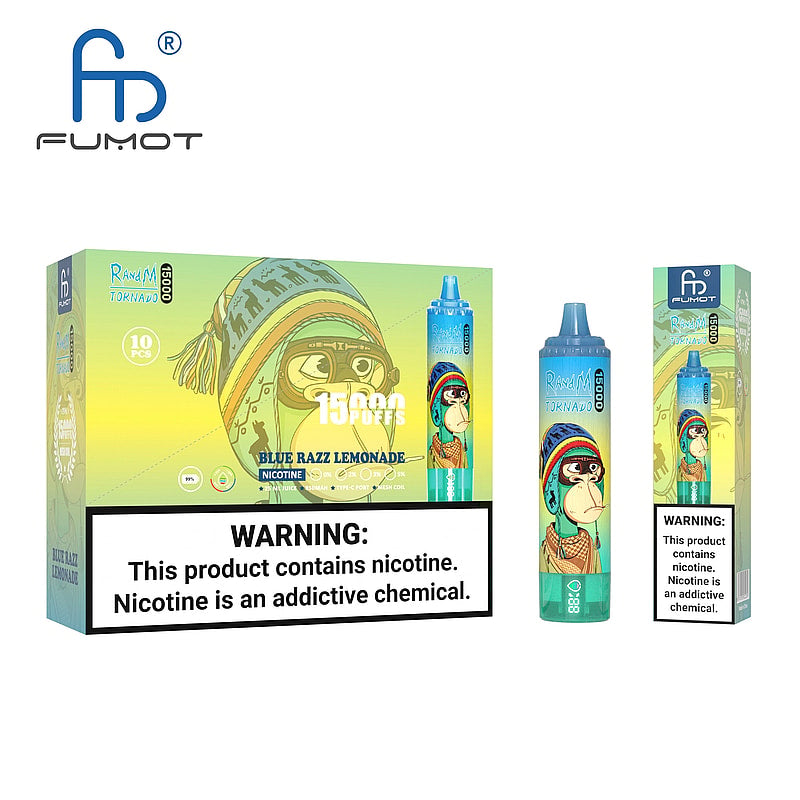 RandM Tornado 15000 Puffs 2% 5% Nicotine LED display Disposable E Cigarettes