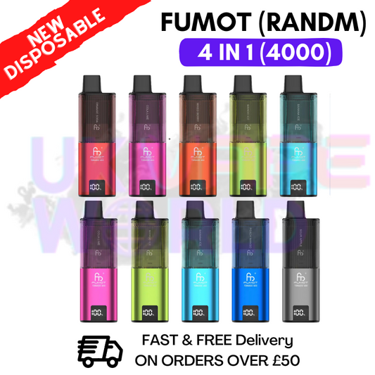 Fumot RandM Tornado 4 in 1 4000 Puff Disposable Vape Kit