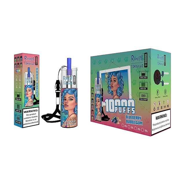 RandM Tornado 10000 Plus Puffs 2% 5% Nicotine Rechargeable Disposable vape