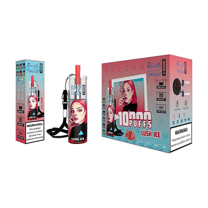 RandM Tornado 10000 Plus Puffs 2% 5% Nicotine Rechargeable Disposable vape