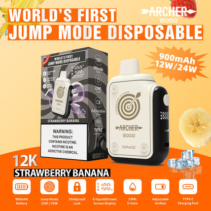 VAPMOD ARCHER 12000 Puffs Disposable Vape Wholesale