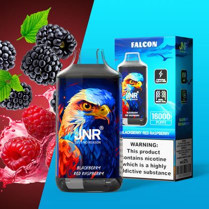 JNR FALON 16000 16K Puffs Original Edition Rechargeable Disposable Vape-850mAh Battery, 22ml E-liquid, Multiple Nicotine 27 Flavors