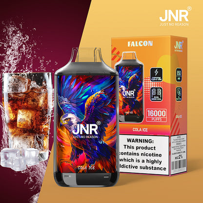 JNR FALON 16000 16K Puffs Original Edition Rechargeable Disposable Vape-850mAh Battery, 22ml E-liquid, Multiple Nicotine 27 Flavors