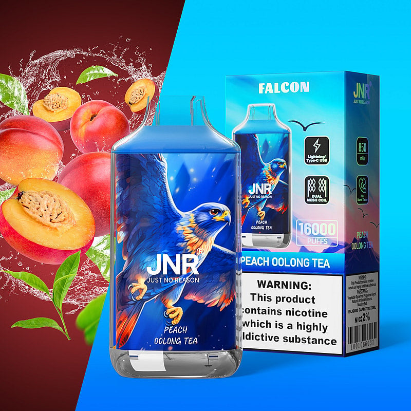 JNR FALON 16000 16K Puffs Original Edition Rechargeable Disposable Vape-850mAh Battery, 22ml E-liquid, Multiple Nicotine 27 Flavors
