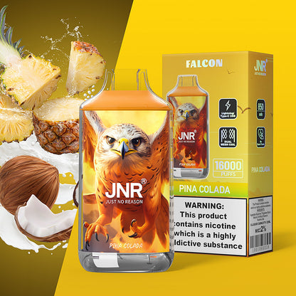 JNR FALON 16000 16K Puffs Original Edition Rechargeable Disposable Vape-850mAh Battery, 22ml E-liquid, Multiple Nicotine 27 Flavors