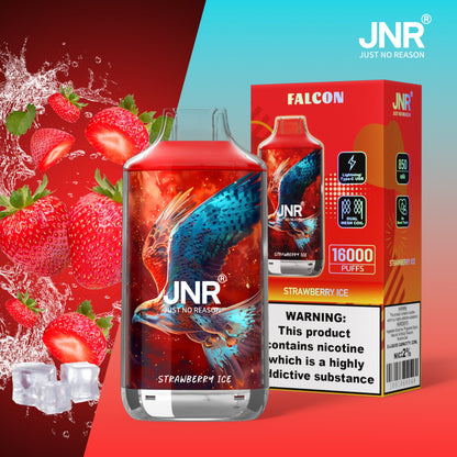JNR FALON 16000 16K Puffs Original Edition Rechargeable Disposable Vape-850mAh Battery, 22ml E-liquid, Multiple Nicotine 27 Flavors