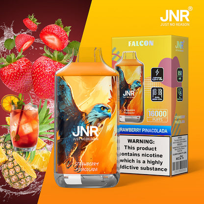 JNR FALON 16000 16K Puffs Original Edition Rechargeable Disposable Vape-850mAh Battery, 22ml E-liquid, Multiple Nicotine 27 Flavors