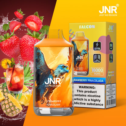 JNR FALON 16000 16K Puffs Original Edition Rechargeable Disposable Vape-850mAh Battery, 22ml E-liquid, Multiple Nicotine 27 Flavors