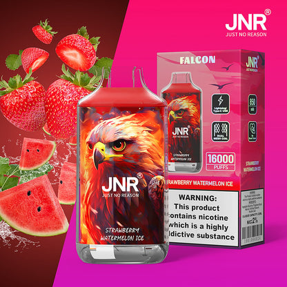 JNR FALON 16000 16K Puffs Original Edition Rechargeable Disposable Vape-850mAh Battery, 22ml E-liquid, Multiple Nicotine 27 Flavors