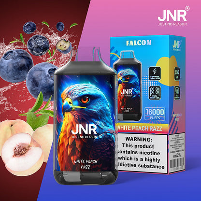JNR FALON 16000 16K Puffs Original Edition Rechargeable Disposable Vape-850mAh Battery, 22ml E-liquid, Multiple Nicotine 27 Flavors