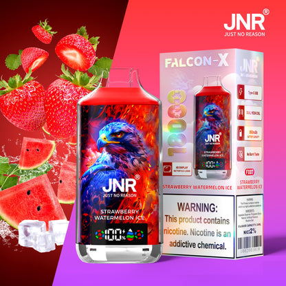 JNR FALCON X 18000 18k Puffs LED Display Hot Sale Disposable Vape-950mAh Battery, 24ml E-liquid, Multiple Nicotine 29 Flavors