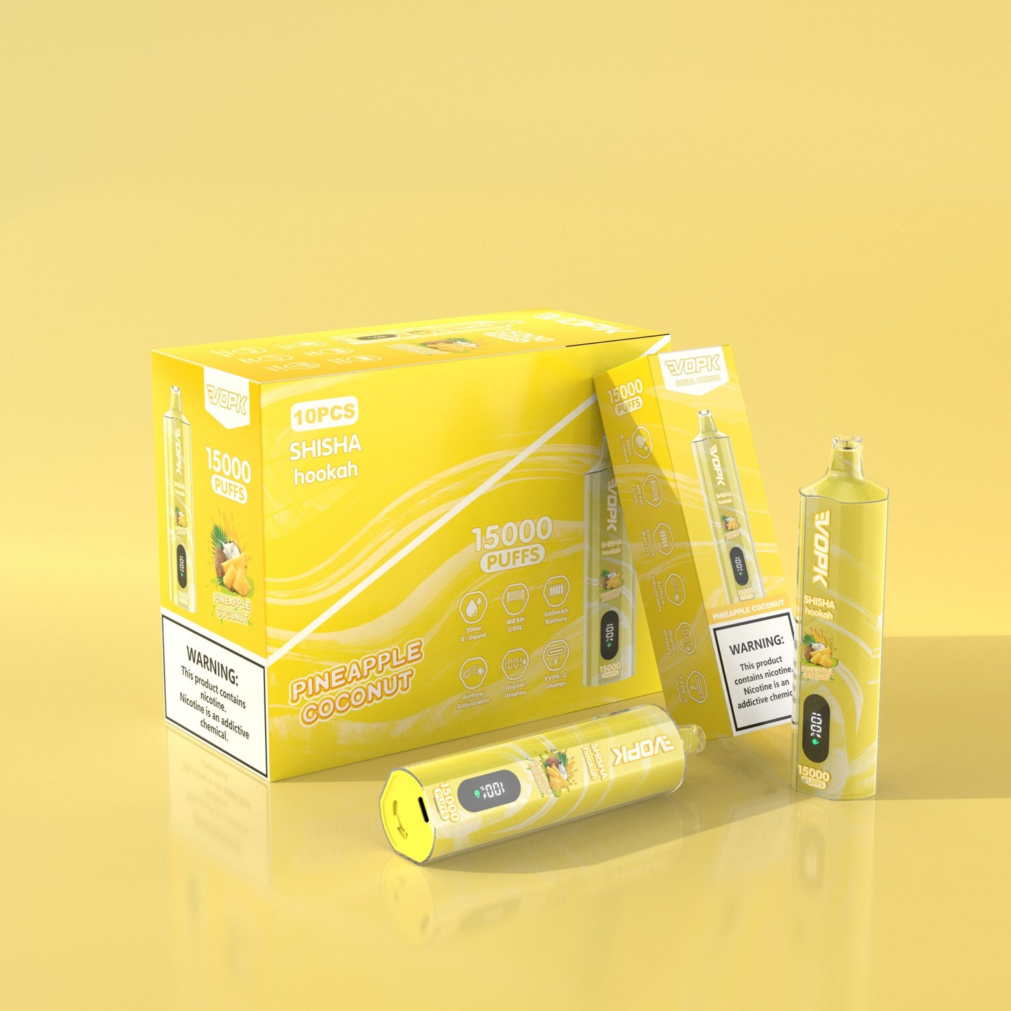 VOPK Shisha Hookah 15000 15K Puffs Newest DTL Disposable Vape Pen