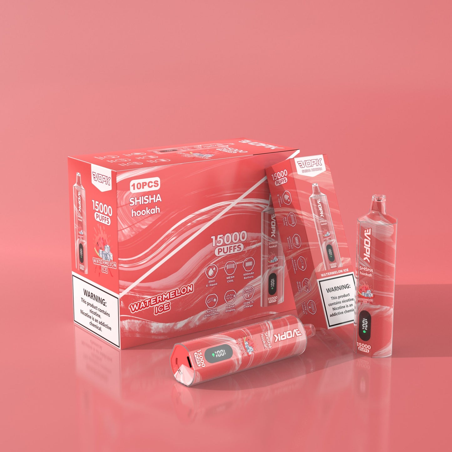 VOPK Shisha Hookah 15000 15K Puffs Newest DTL Disposable Vape Pen