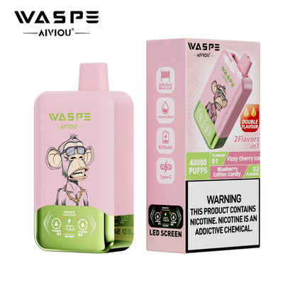 WASPE 40000 (40K Puffs) Double Taste LED Display Disposable Vape