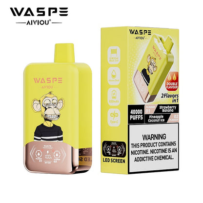 WASPE 40000 (40K Puffs) Double Taste LED Display Disposable Vape