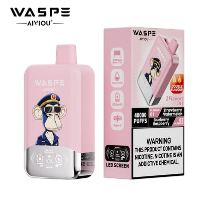 WASPE 40000 (40K Puffs) Double Taste LED Display Disposable Vape