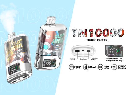 OLD School TN10000 Puffs Disposable Vape Wholesale