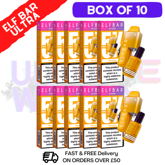 Triple Mango Elf Bar 5000 Puff 5K Bar BOX OF 10