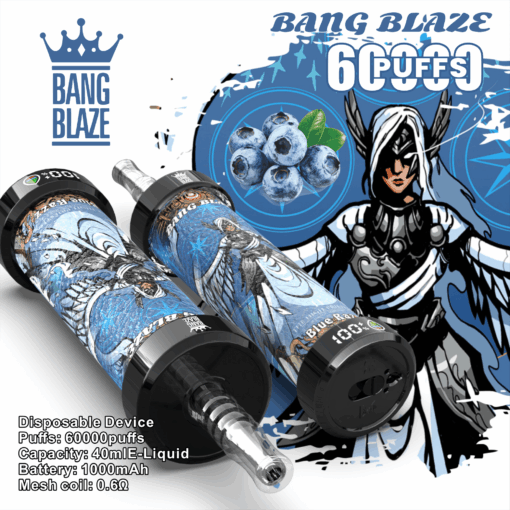 BANG BLAZE 60000 Puffs Disposable Vape Wholesale-1000mAh Battery,40ml E-liquid,Multiple Nicotine 10 Flavors