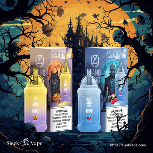 Uzy Bang King 12000 Puffs Disposable Vape E Cigarette 10 Flavors 0% 2% 3% 5%-650mAh Battery, 23ml E-liquid, Multiple Nicotine 12 Flavors