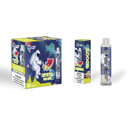UZY Crystal Pro Max 10k Puffs 0% 2% 3% 5% Nicotine Rechargeable Disposable Pod
