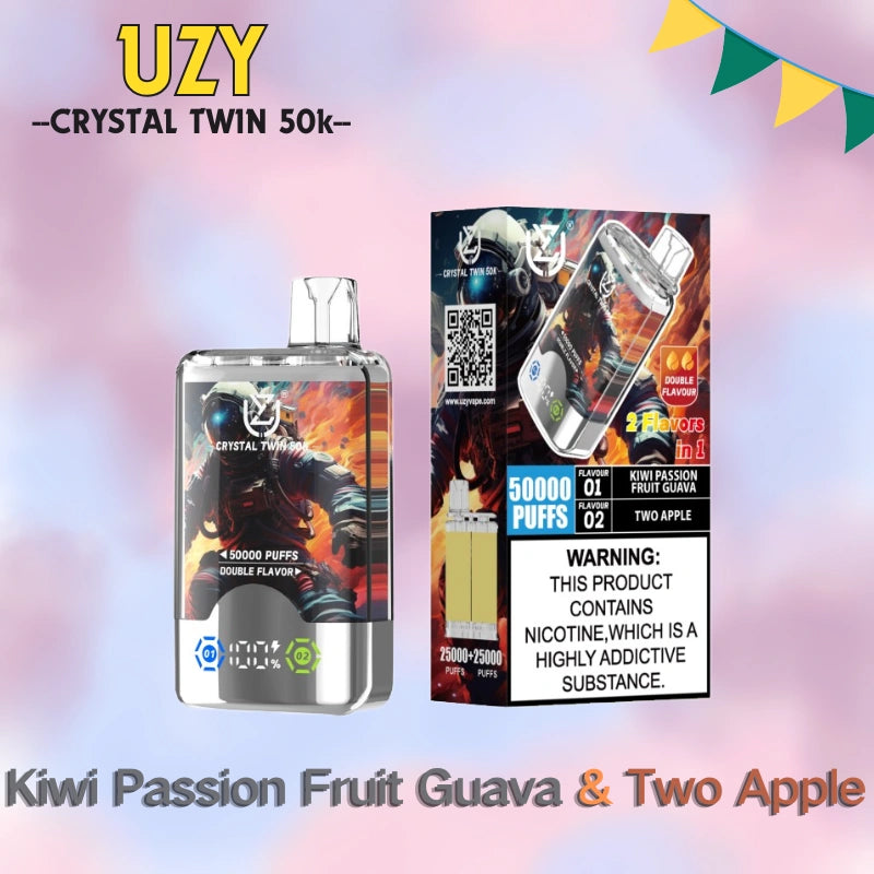 UZY Crystal Twin 50K Dual Flavors High Repurchase Rate Special Offer