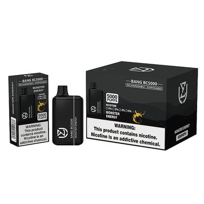 UZY BANG BC5000 0% 2% 3% 5% nicotine 5000puffs disposable electronic cigarettes-650mAh Battery, 13ml E-liquid, Multiple Nicotine 12 Flavors