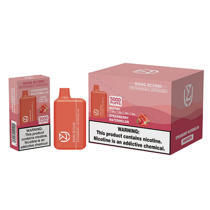 UZY BANG BC5000 0% 2% 3% 5% nicotine 5000puffs disposable electronic cigarettes-650mAh Battery, 13ml E-liquid, Multiple Nicotine 12 Flavors
