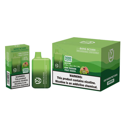 UZY BANG BC5000 0% 2% 3% 5% nicotine 5000puffs disposable electronic cigarettes-650mAh Battery, 13ml E-liquid, Multiple Nicotine 12 Flavors