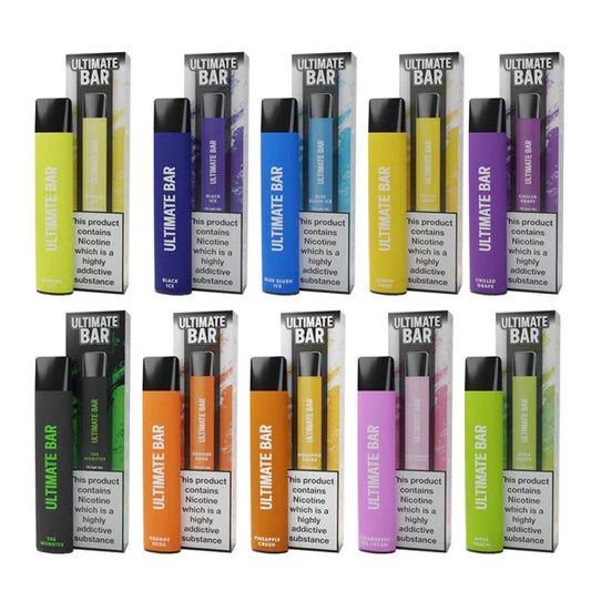 10 Pieces Ultimate Bar 600 Puffs Disposable Vape Kit