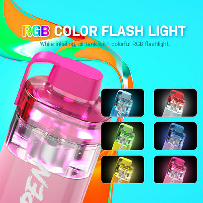 Local Warehouse VAPEN ROCS 16000 Puff Refillable OCS Disposable Vape RGB Light Electronic Cigarette Wholesale