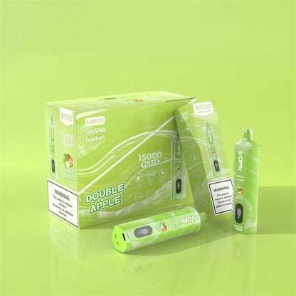 Disposable Vape Pen Vopk Shisha 15000puffs Digital Screen Rechargeable Type-C Preheat 600mAh Battery