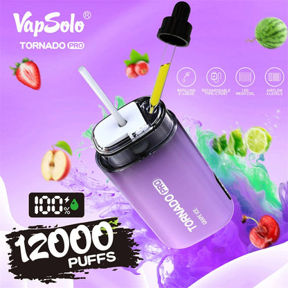 Vapsolo Viking 12000 Puffs - 22mL, 5% Nicotine, 15 Fruit Flavors
