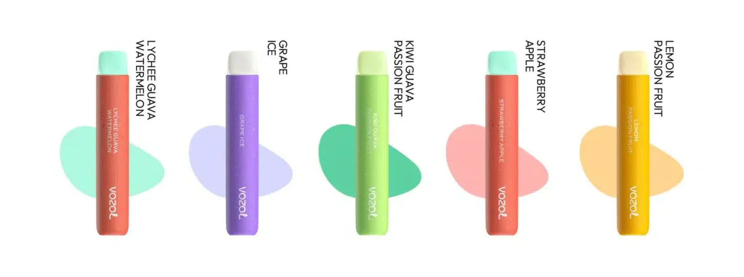 Vozol Star 600 puffs 10 Pc of Bundle Disposable Vape Kit 20mg Nicotine 550mAh battery 15 Flavors